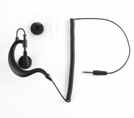 Jetfon JR-EHS E/C S Auricular tipo gancho cable rizado conector 3,5 mm