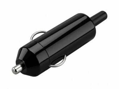 Conector Clavija Macho para Toma de Mechero 12V con Protector Pasacables