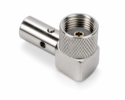 Conector de Antena DV Acodado para Cable Coaxial RG-58