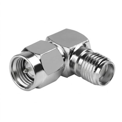 JTF-02 Adaptador Coaxial Codo SMA Macho a SMA Hembra 90°