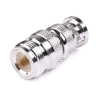 JTF-10 RF Coaxial Adapter – Premium N Female to BNC Male Straight Metallic Inter-Series Connector