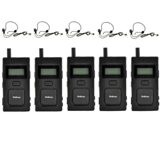 Multicom MC-11, Kit de 5 Intercomunicadores digitales