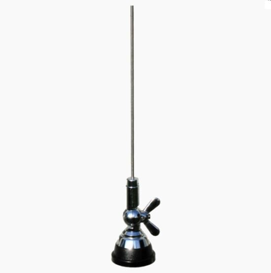Antena móvil Sirio SMA 108-550 de frecuencia VHF 144 MHz y 1/4 de onda.