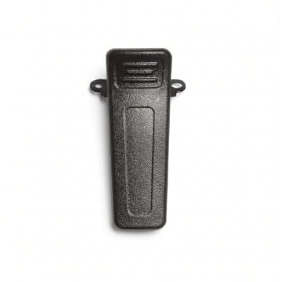 Dynascan R-400 / RL-300 Replacement Belt Clip – Heavy-Duty Spring-Loaded Polymer Retention Clip with Dual-Screw Mounting Eyelets for Handheld Transceivers