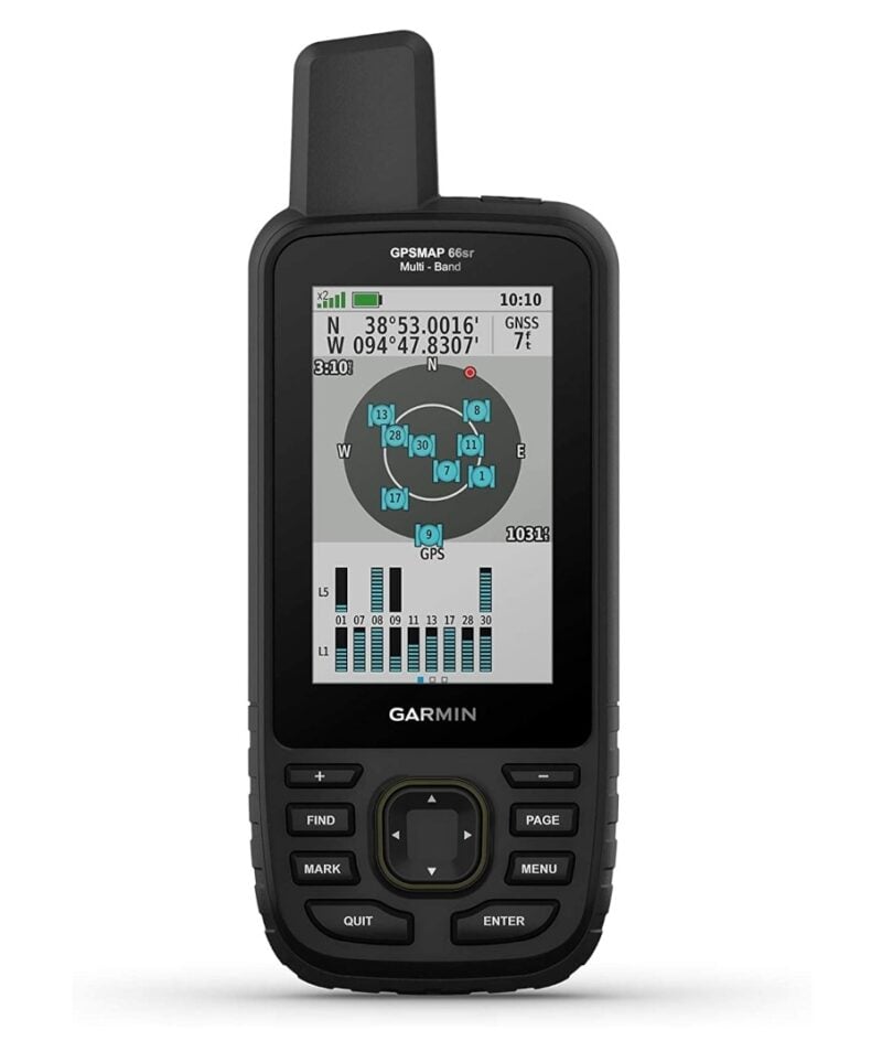 GPSMAP® 66sr Multi-band/GNSS handheld with sensors and TopoActive Europe maps