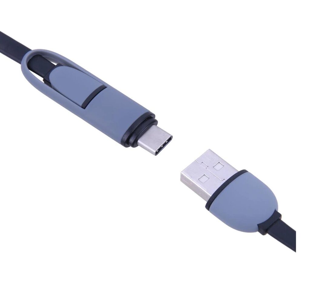 cable USB 2 en 1 Tipo C y microUSB