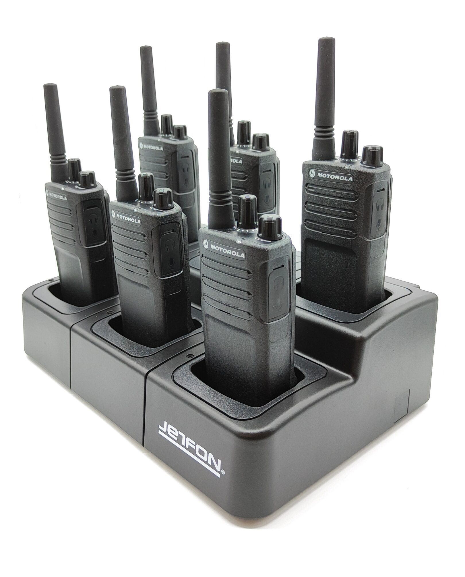Chargeur Multiple JETFON M-420 Pour Walkies Motorola XT420, XT460 - 6 Unités - Alimentation 12V/5A