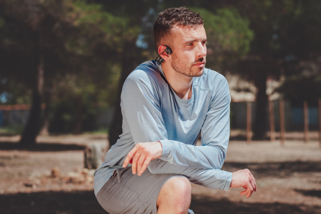 Beengeleiding Koptelefoon Bluetooth 5. 0 Air Open-Ear Draadloze Sport Headsets Hifi Stereo Oortelefoon Met Microfoon Voor Fietsen Hardlopen Sportschool Luisteren Sport
