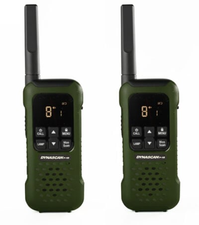 Dynascan F-15 Walkies green waterproof