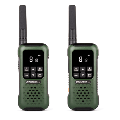Dynascan F-15 Green Waterproof Walkie Talkies PMR-446