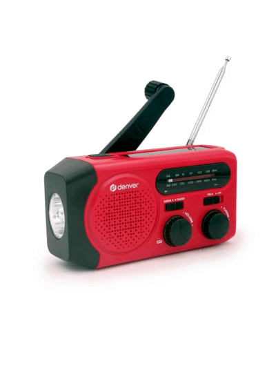 Denver SCR-2010 Radio de emergencia AM/FM con dinamo