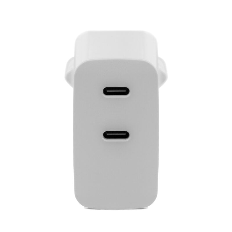Cargador doble toma USB-C 45W + 2 cables doble USB-C