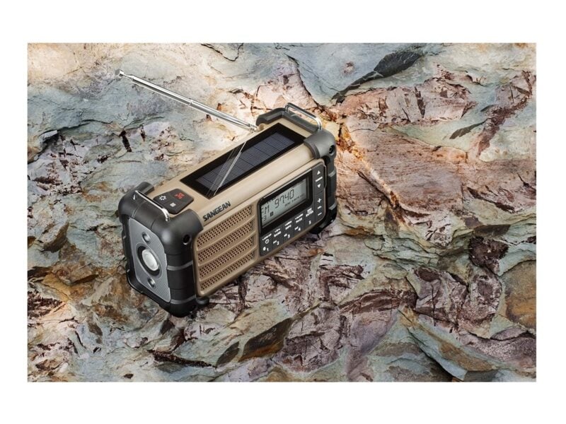 Sangean Survivor MMR99 Desert Tan Receptor radio FM/DAB+ Bluetooth, dinamo y linterna