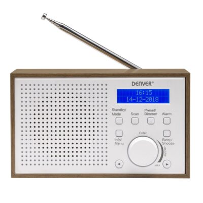 Radio Denver DAB-46 Blanco madera