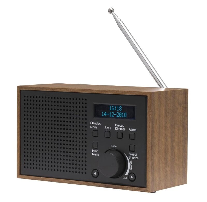 Radio Denver DAB-46 Gris madera