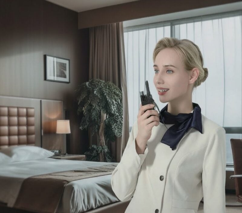 Hytera S1 pro en habitación hotel