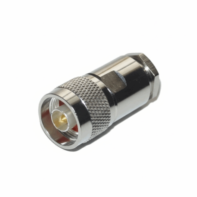 Conector N Macho PLMR400 mantaje manual