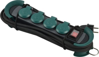 BACHMANN HOOK OUTDOOR Alargador 4 tomas de enchufe con tapa IP44