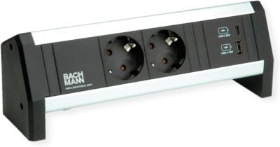 BACHMANN DESK 2 con  tomas de enchufe / USB A 18W