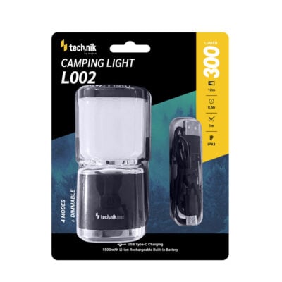 Technik Lámpara de camping L002 batería - 1500 mAh / 300 lúmenes