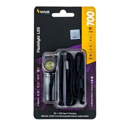 Linterna frontal Technik L05 + USB-C (700 lúmenes)