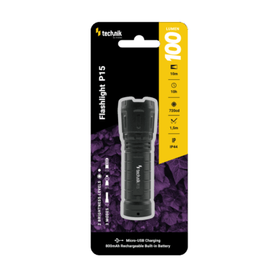Technik P15 Linterna LED XPE (100 lúmenes) + micro USB