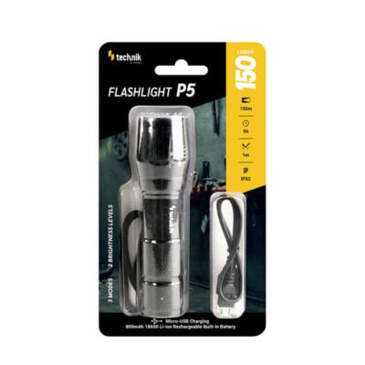 Technik P5 Linterna XPE LED (150 lúmenes) + micro USB