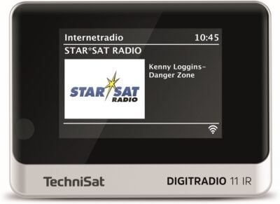 TechniSat 11 IR - Receptor/Adaptador de radio para radio DAB+/FM/Internet -pantalla a color y Bluetooth