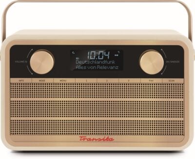 Transita 120 - Radio digital portátil DAB+/FM- Retro - Beige