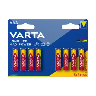VARTA Longlife Max Power Pila Alcalina AAA B5+3