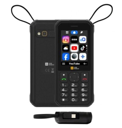 AGM M11 Teléfono 4G LTE con Power Bank 4000mAh, Hotspot WiFi, Radio FM, IP69K