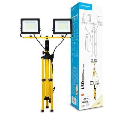 Modee Lámpara LED de Trabajo con Soporte 2x50W 120° 4000K (10000 lúmenes) ERP