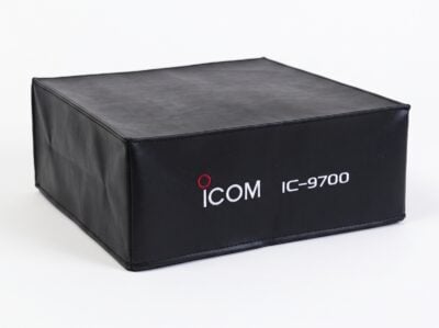 Icom LC-9700 Original Dust Cover in Synthetic Leather with Soft Fabric Lining and Embroidered Logo for IC-9700
